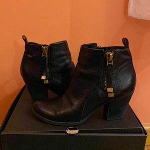 Leather booties